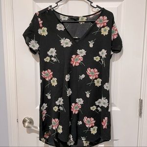 Floral mini straight dress